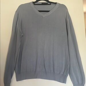 Canali Light Blue/ V-Neck Sweater